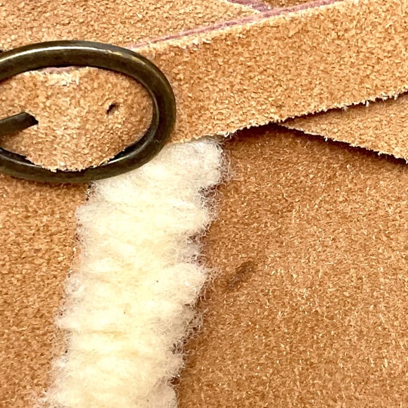 BJORNDAL AMY Fur Lined Brown Zip Up Ankle Wedge Suede Winter Booties Size 9 - Picture 8 of 16